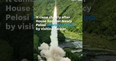 China fires missiles off Taiwan coast in military drill after Pelosi visit | USA TODAY #Shorts
