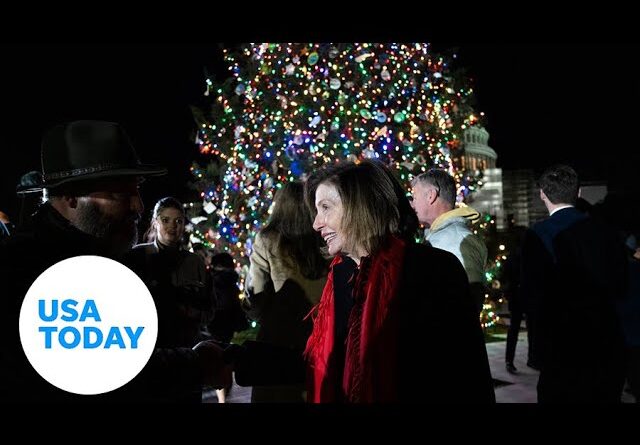 Nancy Pelosi helps light North Carolina Christmas tree at US Capitol | USA TODAY