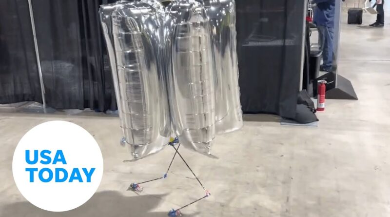 Bipedal balloon robot steals the show at California tech event | USA TODAY