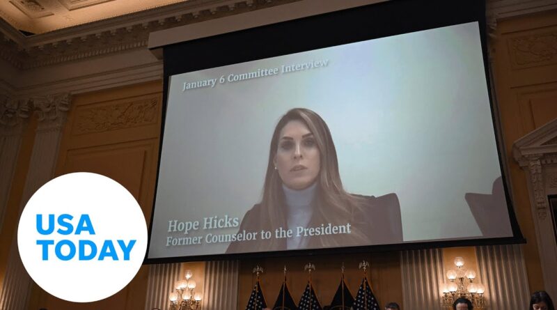 Hicks testifies before Jan. 6 committee about 'Trump's legacy' | USA TODAY