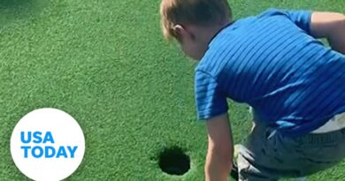 Kid bends the rules to get a hole-in-one at a putt-putt in Florida | USA TODAY